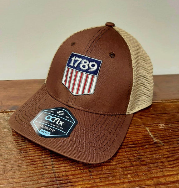 Hat: 1789 Brown/Khaki Flex-Fit