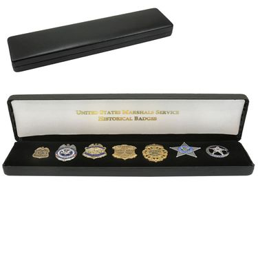 USMS Historical 7 Badge Pin Set