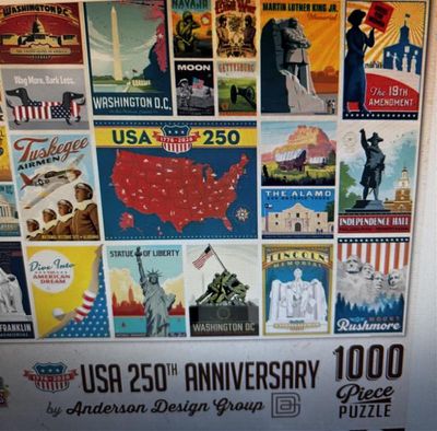 Toys & Games: USA 250th Anniversary 1000 Piece Puzzle
