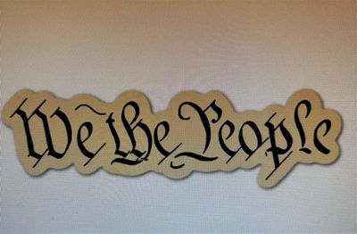 Stationary: We the People Sticker