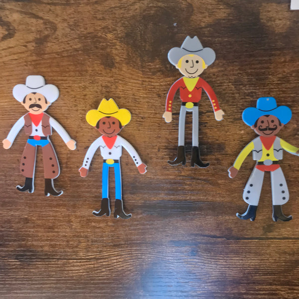 Cowboy/Cowgirl Bendable Toys