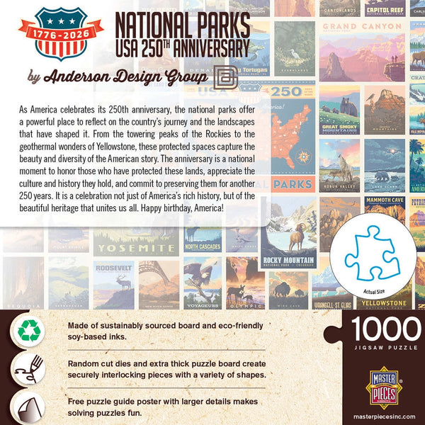 USA 250th Anniversary National Parks 1000 Piece Puzzle