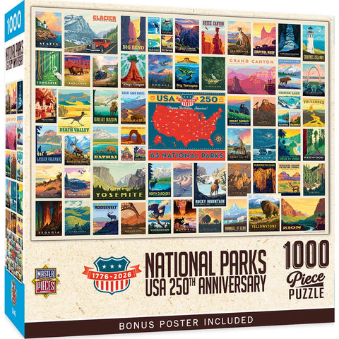 USA 250th Anniversary National Parks 1000 Piece Puzzle