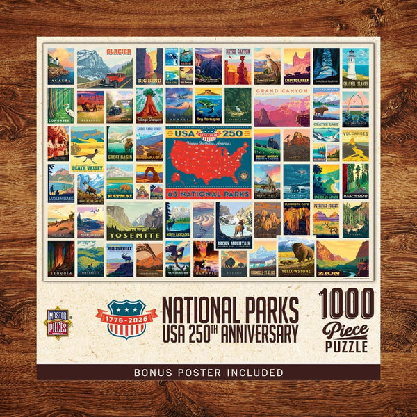 USA 250th Anniversary NATIONAL PARKS 1000 Piece Puzzle