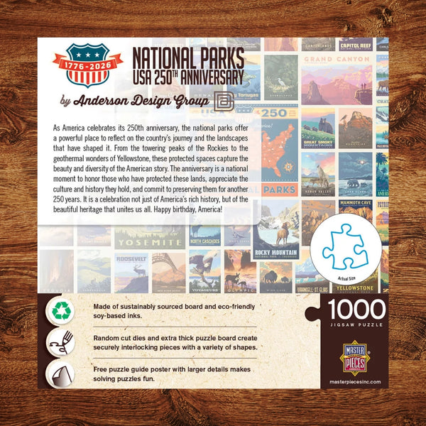 USA 250th Anniversary NATIONAL PARKS 1000 Piece Puzzle
