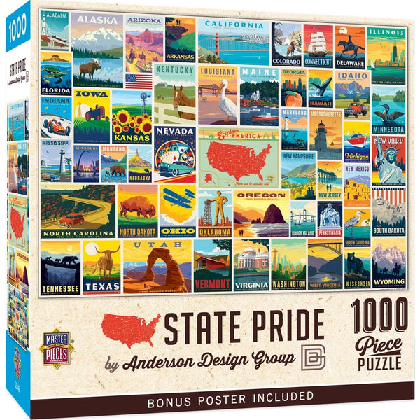 USA State Pride 1000 Piece Puzzle